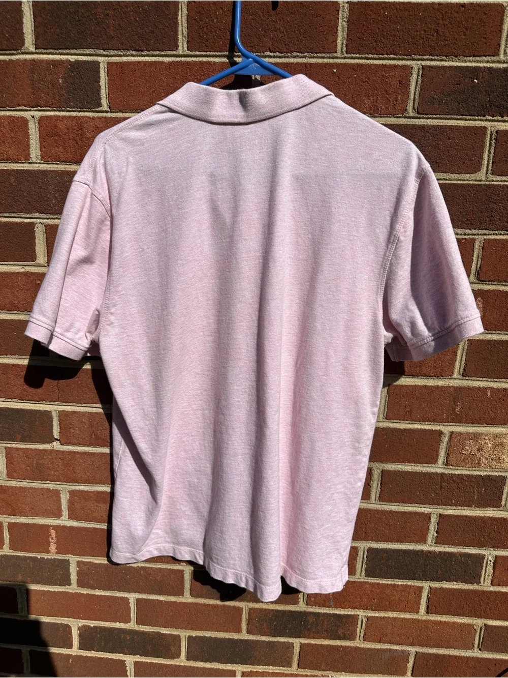 Banana Republic Men’s Large Pink Organic Cotton Pique Polo Shirt
